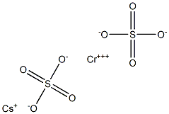 硫酸クロム(III)セシウム 化学構造式