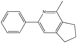 6,7-Dihydro-1-methyl-3-phenyl-5H-cyclopenta[c]pyridine Structure