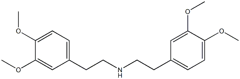 N-[2-(3,4-Dimethoxyphenyl)ethyl]-3,4-dimethoxybenzeneethanamine Struktur