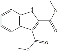 1H-Indole-2,3-dicarboxylic acid dimethyl ester 结构式