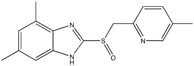  4,6-Dimethyl-2-[[(5-methyl-2-pyridyl)methyl]sulfinyl]-1H-benzimidazole