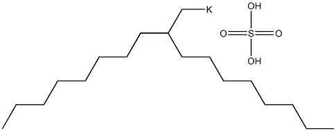 Sulfuric acid 2-octyldecyl=potassium salt Structure