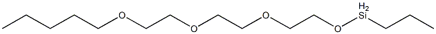 Propyl[2-[2-[2-(pentyloxy)ethoxy]ethoxy]ethoxy]silane Structure