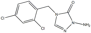 1-Amino-4-(2,4-dichlorobenzyl)-1H-1,2,4-triazol-5(4H)-one Structure