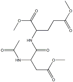 2-[[1,4-Dioxo-4-methoxy-2-(acetylamino)butyl]amino]pentanedioic acid dimethyl ester Structure