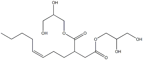 2-(3-Octenyl)succinic acid bis(2,3-dihydroxypropyl) ester,,结构式