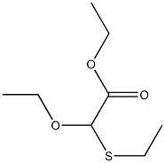 Ethoxy(ethylthio)acetic acid ethyl ester Structure