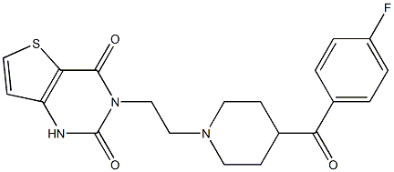 3-[2-[4-(4-Fluorobenzoyl)piperidino]ethyl]thieno[3,2-d]pyrimidine-2,4(1H,3H)-dione Structure