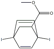 1,4-Diiodobicyclo[2.2.2]octa-2,5-diene-7-carboxylic acid methyl ester Structure