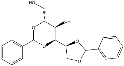 1-O,2-O:3-O,5-O-Dibenzylidene-D-glucitol Structure