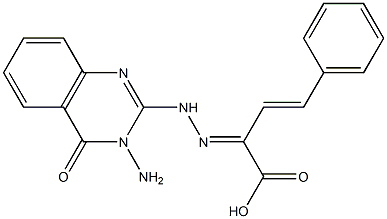 2-[2-[(3-Amino-3,4-dihydro-4-oxoquinazolin)-2-yl]hydrazono]-4-phenyl-3-butenoic acid|