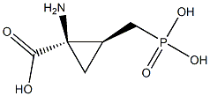 (1R,2S)-1-Amino-2-(phosphonomethyl)cyclopropanecarboxylic acid,,结构式