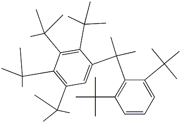 2-(2,3,4,5-Tetra-tert-butylphenyl)-2-(2,6-di-tert-butylphenyl)propane Structure