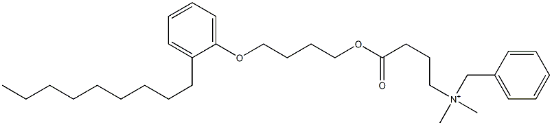 N,N-Dimethyl-N-benzyl-N-[3-[[4-(2-nonylphenyloxy)butyl]oxycarbonyl]propyl]aminium Structure