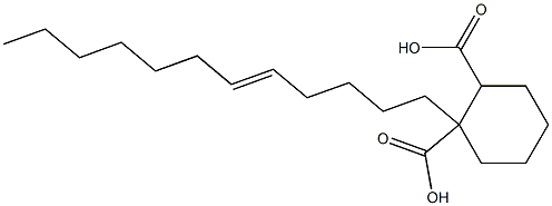 シクロヘキサン-1,2-ジカルボン酸水素1-(5-ドデセニル) 化学構造式