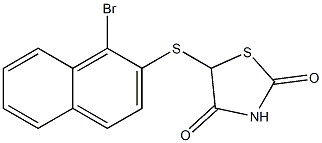 5-(1-Bromo-2-naphthalenylthio)thiazolidine-2,4-dione