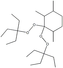 2,3,6-Trimethyl-1,1-bis(1,1-diethylpropylperoxy)cyclohexane Structure