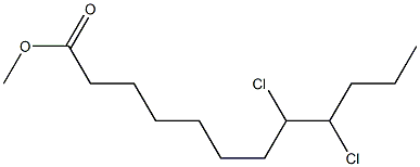 8,9-Dichlorododecanoic acid methyl ester,,结构式