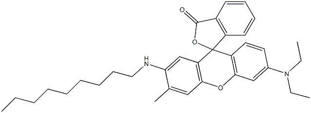 3'-Diethylamino-6'-methyl-7'-nonylaminospiro[isobenzofuran-1(3H),9'-[9H]xanthen]-3-one Struktur