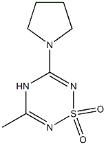 5-(Pyrrolidin-1-yl)-3-methyl-4H-1,2,4,6-thiatriazine 1,1-dioxide 结构式