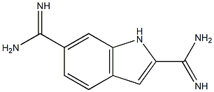 1H-Indole-2,6-dicarboxamidine Structure