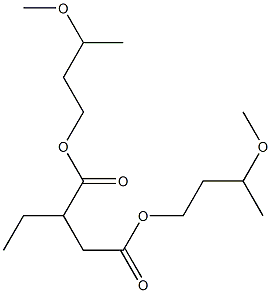 Ethylsuccinic acid bis(3-methoxybutyl) ester Struktur