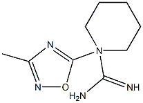 N2-(3-Methyl-1,2,4-oxadiazole-5-yl)-1-piperidinecarboxamidine,,结构式