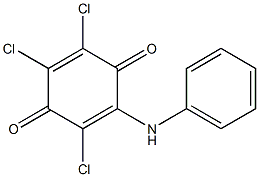 2-[(Phenyl)amino]-3,5,6-trichloro-2,5-cyclohexadiene-1,4-dione Structure