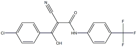 2-Cyano-3-hydroxy-3-[4-chlorophenyl]-N-[4-trifluoromethylphenyl]acrylamide