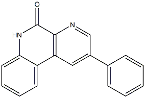 2-フェニルベンゾ[f][1,7]ナフチリジン-5(6H)-オン 化学構造式