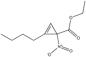 2-Butyl-1-nitro-2-cyclopropene-1-carboxylic acid ethyl ester