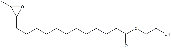 13,14-Epoxypentadecanoic acid 2-hydroxypropyl ester Structure