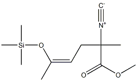 2-Isocyano-2-methyl-5-trimethylsilyloxy-4-hexenoic acid methyl ester