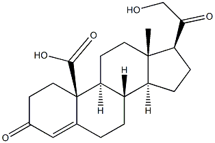 21-Hydroxy-3,20-dioxopregn-4-en-19-oic acid Structure