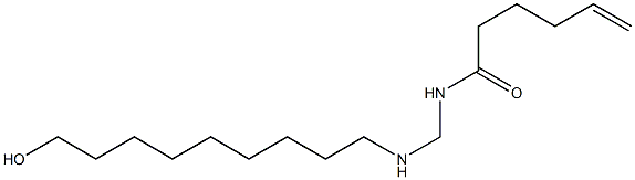N-[[(9-Hydroxynonyl)amino]methyl]-5-hexenamide,,结构式