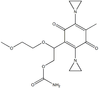  2,5-Bis(1-aziridinyl)-3-[1-(2-methoxyethoxy)-2-carbamoyloxyethyl]-6-methyl-1,4-benzoquinone