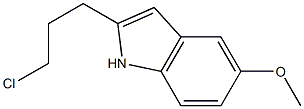 2-(3-クロロプロピル)-5-メトキシ-1H-インドール 化学構造式