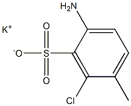 2-Amino-6-chloro-5-methylbenzenesulfonic acid potassium salt,,结构式