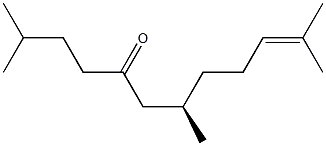 [R,(+)]-2,7,11-Trimethyl-10-dodecene-5-one Structure