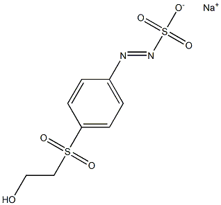 p-(2-Hydroxyethylsulfonyl)benzenediazosulfonic acid sodium salt 结构式