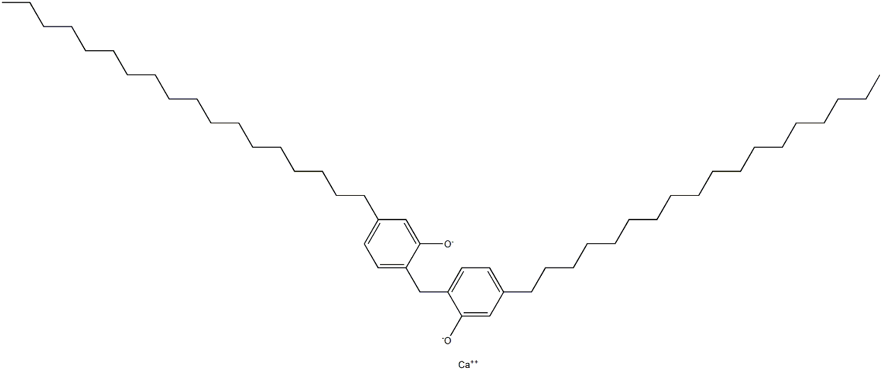 Calcium 2,2'-methylenebis(5-octadecylphenoxide) Structure