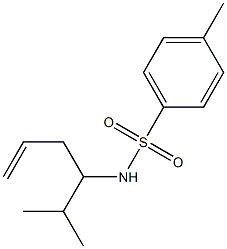 4-Methyl-N-(1-isopropyl-3-butenyl)benzenesulfonamide Structure