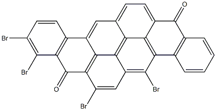 5,7,9,10-Tetrabromo-8,16-pyranthrenedione Structure