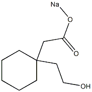 1-(Sodiooxycarbonylmethyl)-1-cyclohexaneethanol Structure