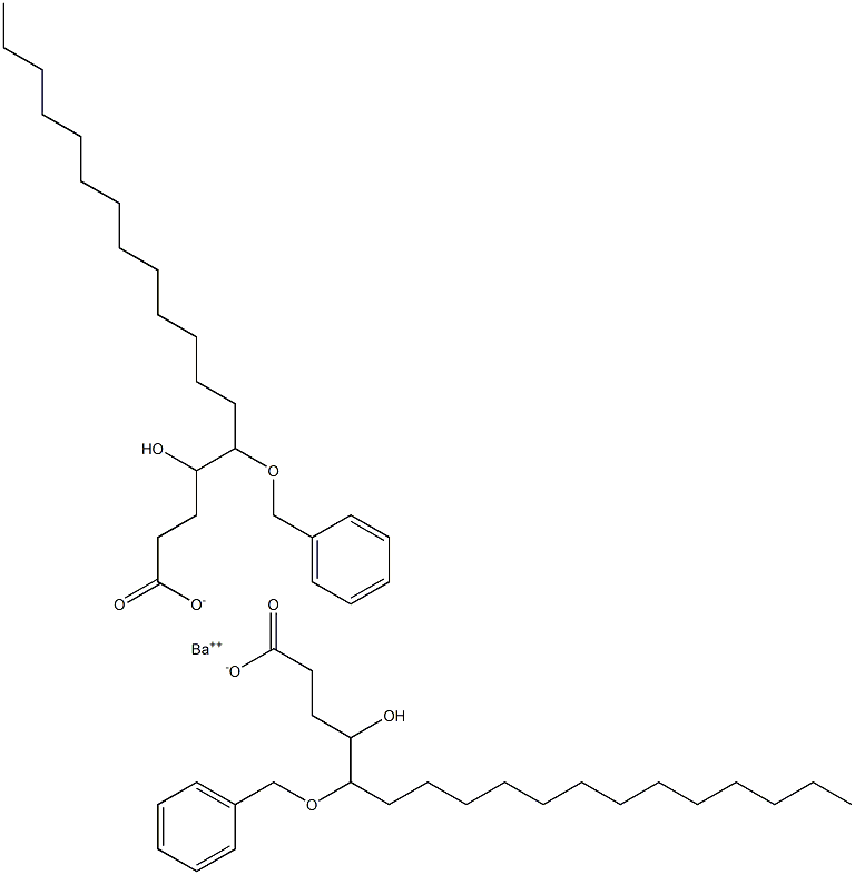 Bis(5-benzyloxy-4-hydroxystearic acid)barium salt
