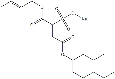 2-(Sodiosulfo)succinic acid 4-nonyl 1-(2-butenyl) ester Struktur