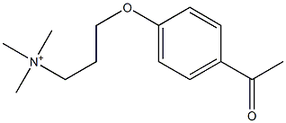 Trimethyl[3-[(4-acetylphenyl)oxy]propyl]aminium Structure