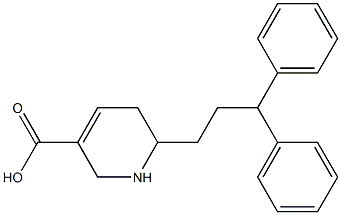 1,2,5,6-Tetrahydro-6-(3,3-diphenylpropyl)pyridine-3-carboxylic acid 结构式