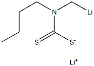 ブチル(リチオメチル)ジチオカルバミン酸リチウム 化学構造式