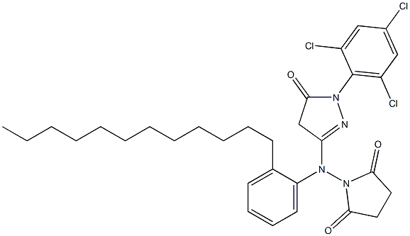 1-(2,4,6-Trichlorophenyl)-3-(dodecylsuccinimidoanilino)-5-oxo-2-pyrazoline|